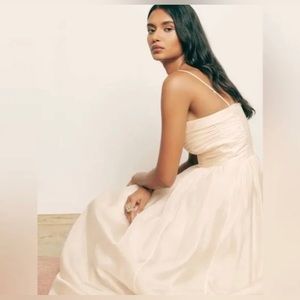 Reformation Kastoria Dress- cream